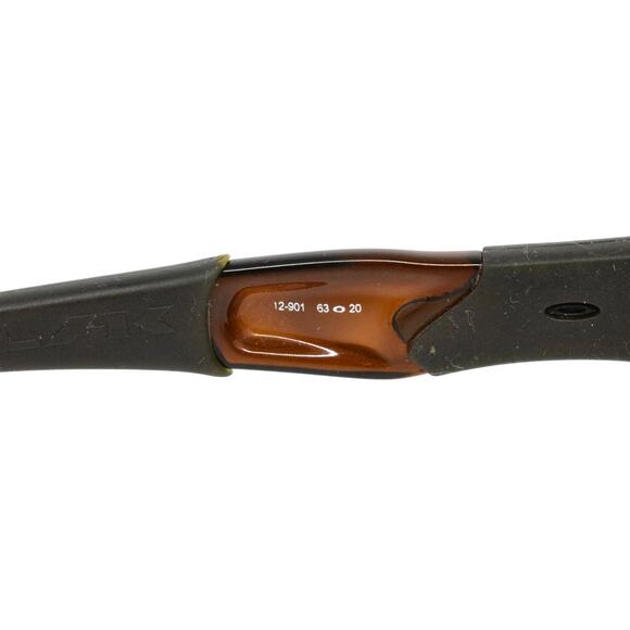 Oakley Flak 12-901 Rootbeer Polarized 63-20 Sunglasses - LENSES FAIR/FRAMES GOOD - Picture 7 of 16